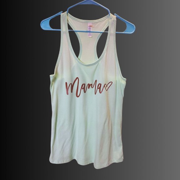 Women's Teal MAMA Tank - Picture 1 of 1
